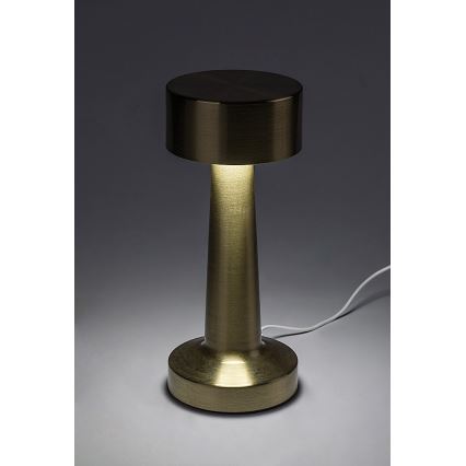 Rabalux - LED Oplaadbaar aanraken tafellamp LED/2,7W/5V 1200mAh 3000/4000/6000K goud