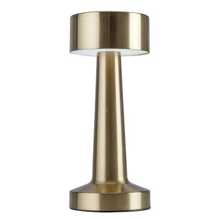 Rabalux - LED Oplaadbaar aanraken tafellamp LED/2,7W/5V 1200mAh 3000/4000/6000K goud