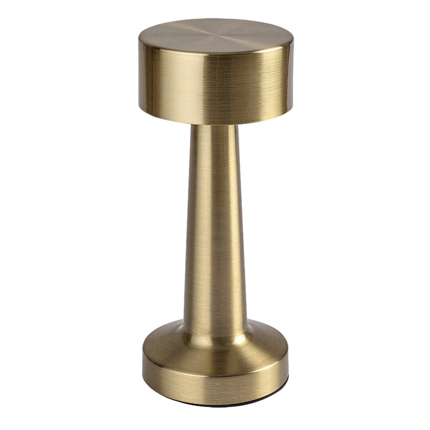 Rabalux - LED Oplaadbaar aanraken tafellamp LED/2,7W/5V 1200mAh 3000/4000/6000K goud