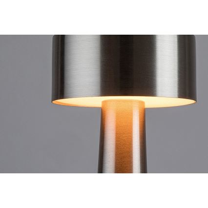 Rabalux - LED Oplaadbare touch tafellamp LED/2,7W/5V 1200mAh 3000/4000/6000K mat chroom
