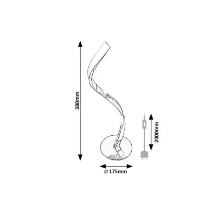 Rabalux - LED Tafellamp LED/3W/230V 4000K glanzend chroom