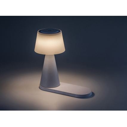 Rabalux - LED Dimbare oplaadbare tafellamp met draadloos opladen LED/5W/5V 3000/4000/5000K