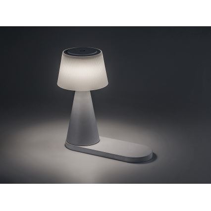 Rabalux - LED Dimbare oplaadbare tafellamp met draadloos opladen LED/5W/5V 3000/4000/5000K