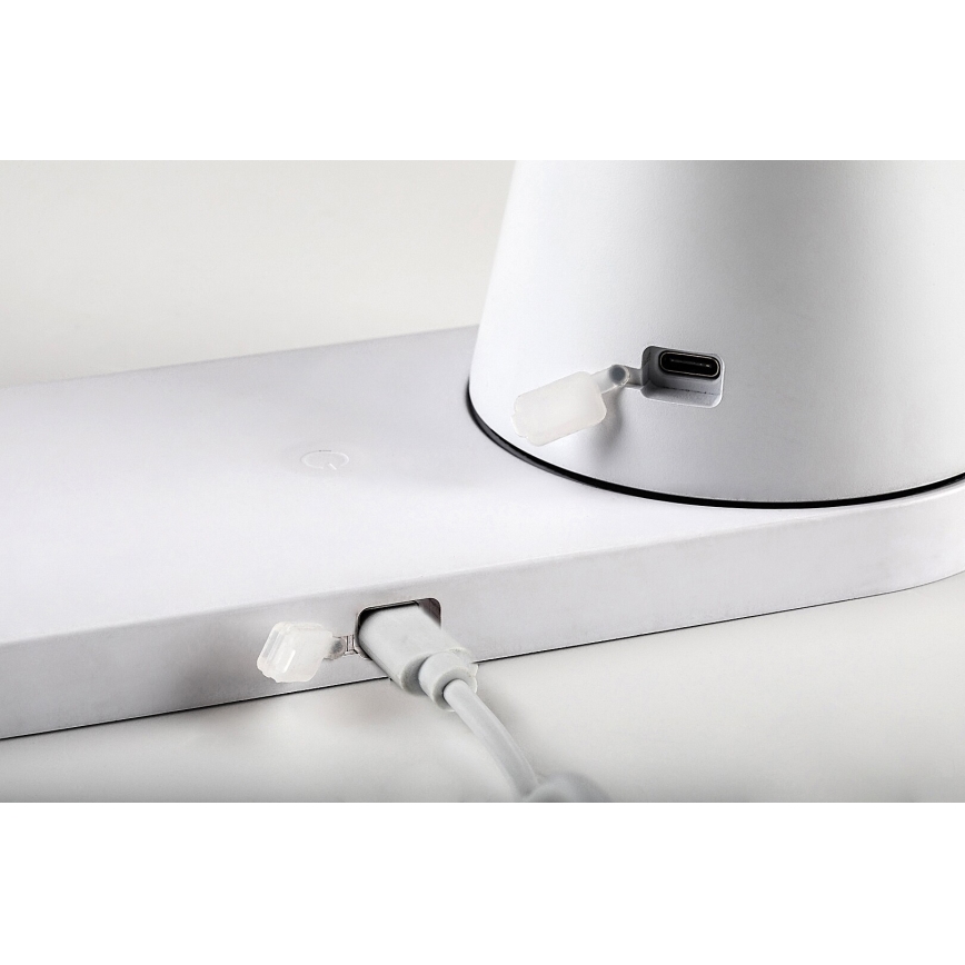 Rabalux - LED Dimbare oplaadbare tafellamp met draadloos opladen LED/5W/5V 3000/4000/5000K
