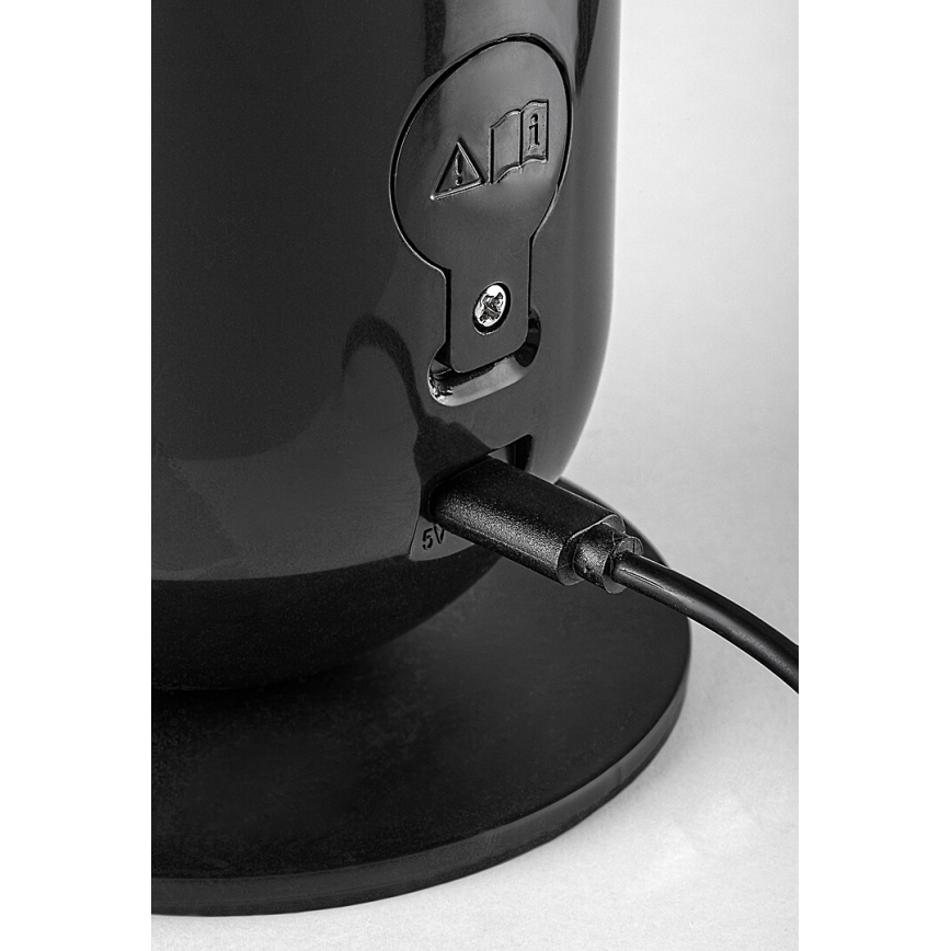 Rabalux - LED RGB Dimbaar tafellamp LED/5W/230V zwart