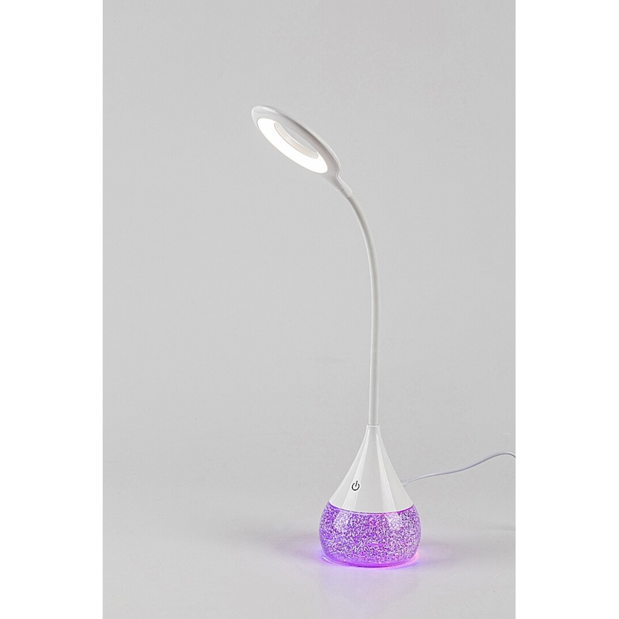 Rabalux - LED RGB Dimbaar tafellamp LED/4W/230V wit