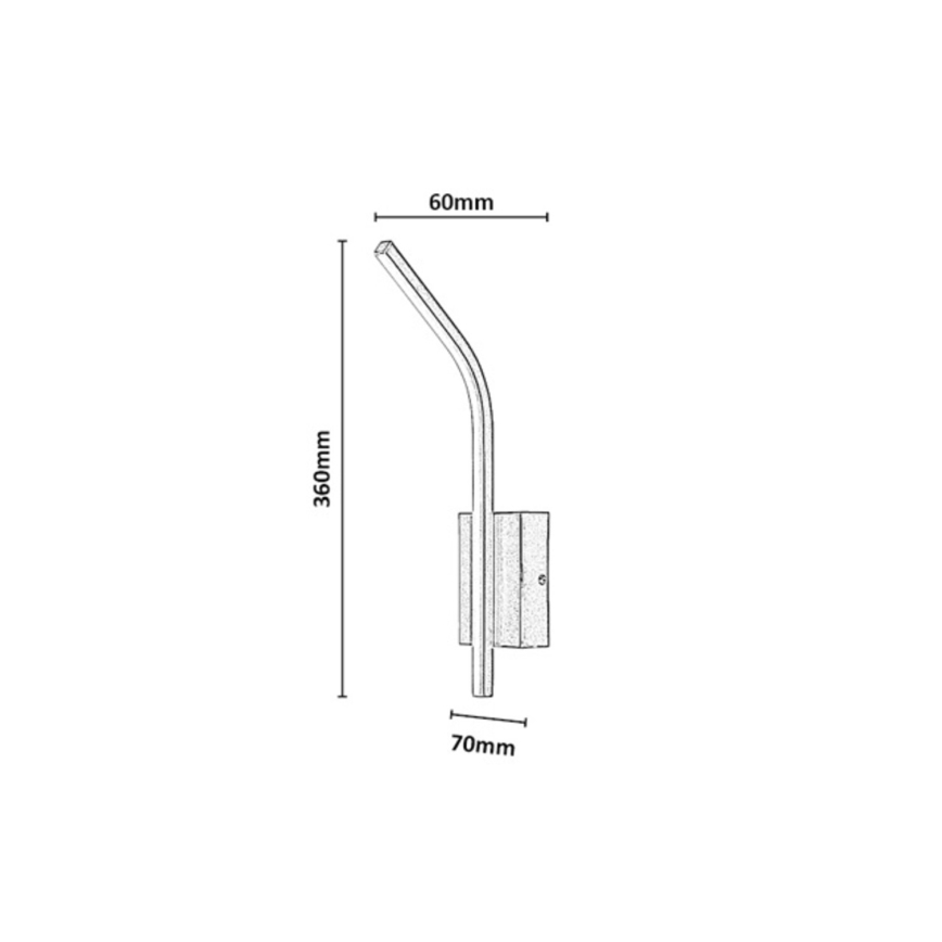Rabalux - LED badkamerwandlamp LED/10W/230V 4000K IP44 antraciet
