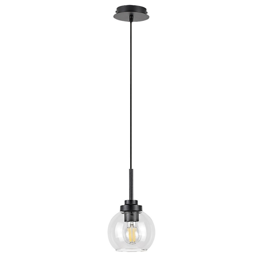 Rabalux - Bathroom Hanglamp aan een touw 1xE27/15W/230V zwart IP44