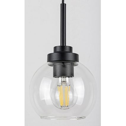 Rabalux - Bathroom Hanglamp aan een touw 1xE27/15W/230V zwart IP44