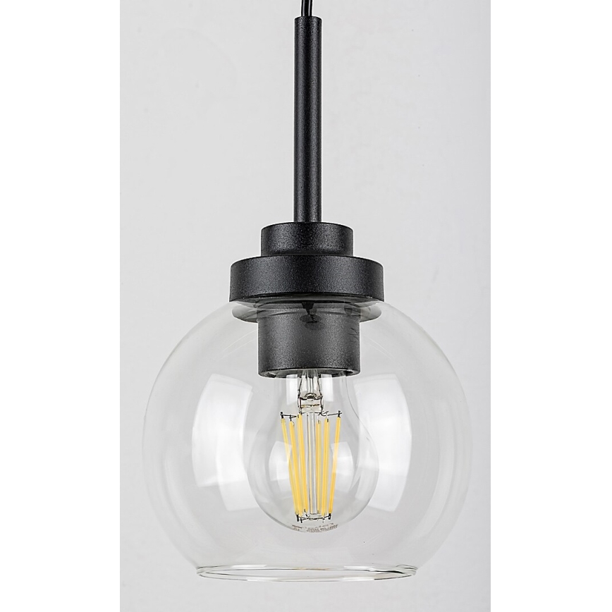 Rabalux - Bathroom Hanglamp aan een touw 1xE27/15W/230V zwart IP44