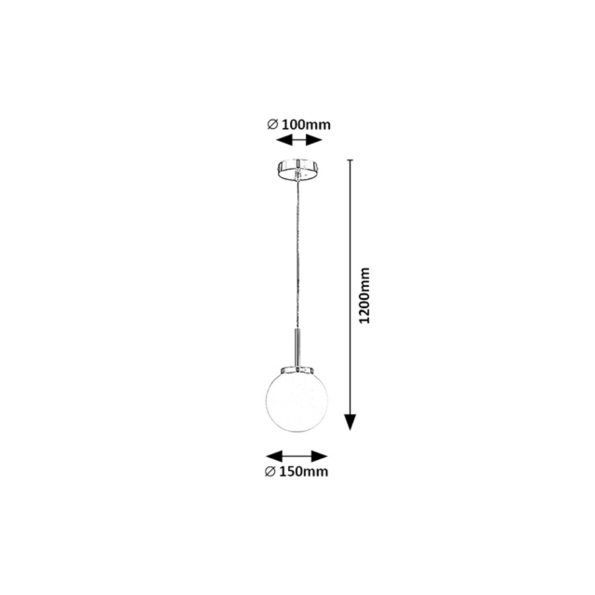 Rabalux - Badkamerhanglamp aan kabel 1xE14/40W/230V IP44 glanzend chroom