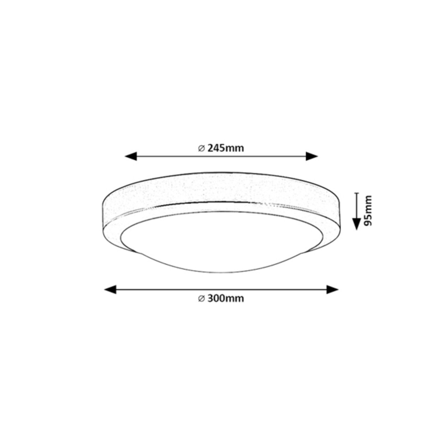Rabalux - Badkamer plafondlamp 2xE27/40W/230V IP44