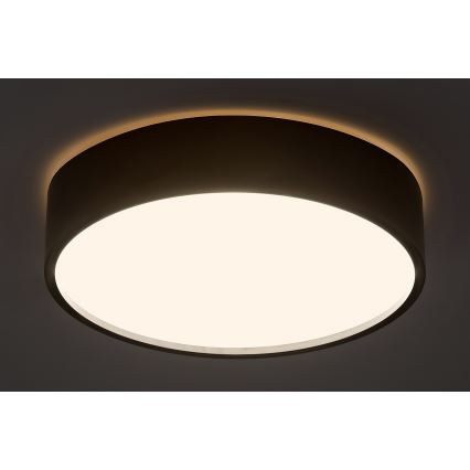 Rabalux - LED plafondlamp met een sensor LED/19W/230V IP44 4000K diameter 28,5 cm zwart