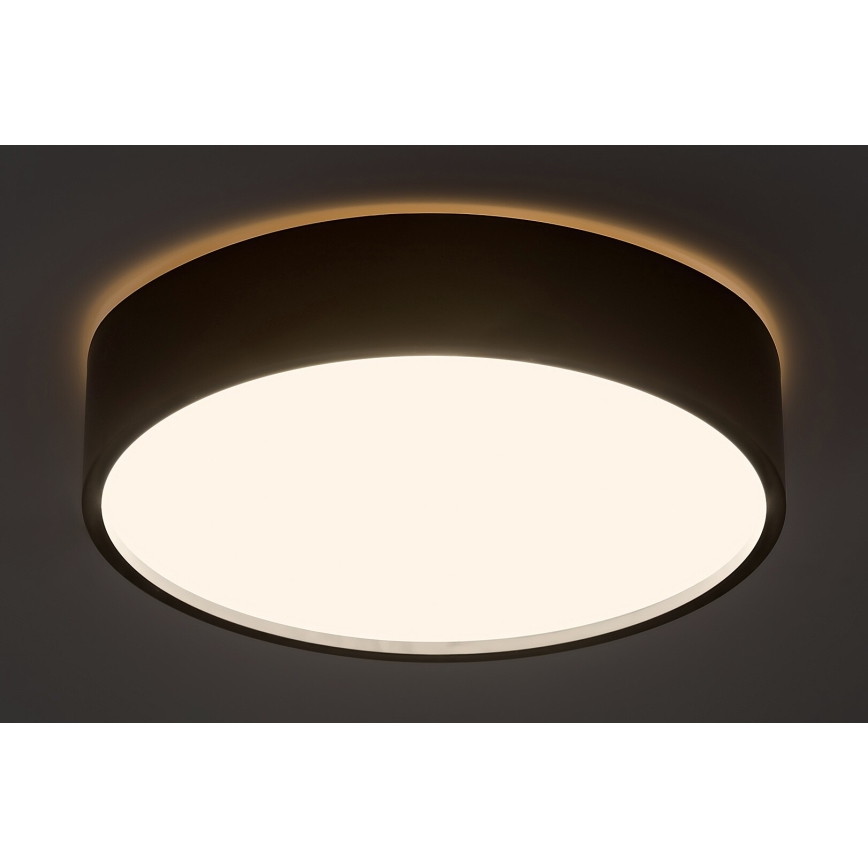 Rabalux - LED plafondlamp met een sensor LED/19W/230V IP44 4000K diameter 28,5 cm zwart