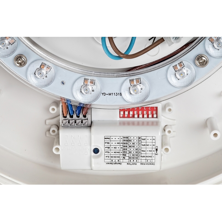 Rabalux - LED Plafondlamp met sensor LED/19W/230V IP44 4000K Ø 28,5 cm wit