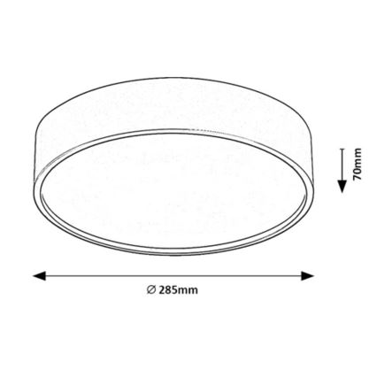 Rabalux - LED Plafondlamp met sensor LED/19W/230V IP44 4000K diameter 28,5 cm wit