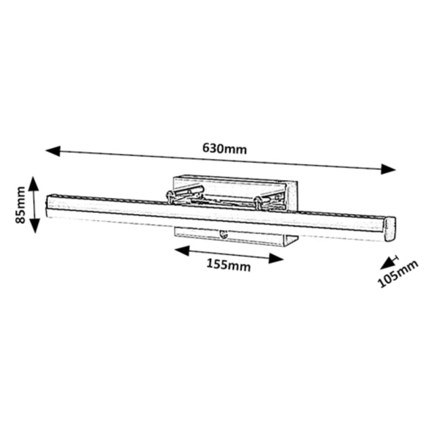 Rabalux - LED Dimbaar aanraken spiegel verlichting LED/20W/230V IP44 3000/4000/6000K 63 cm