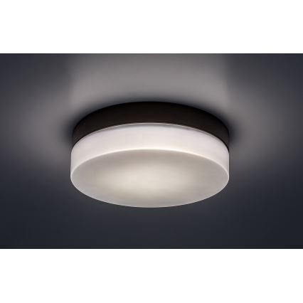 Rabalux - LED Badkamer plafondlamp LED/18W/230V IP44 4000K diameter 28 cm zwart