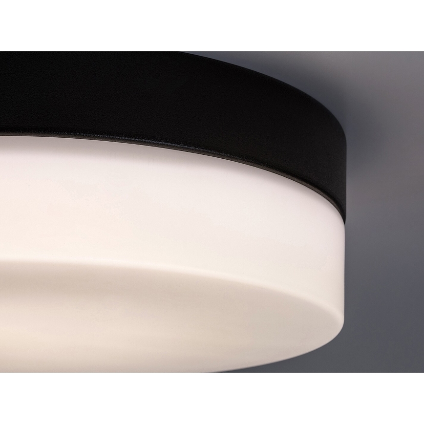 Rabalux - LED Badkamer plafondlamp LED/18W/230V IP44 4000K diameter 28 cm zwart
