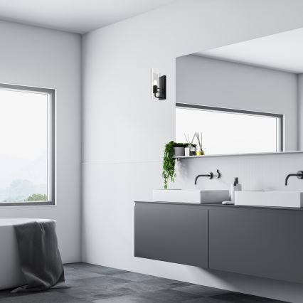 Rabalux - Badkamer wandlamp 1xE14/12W/230V IP44 zwart
