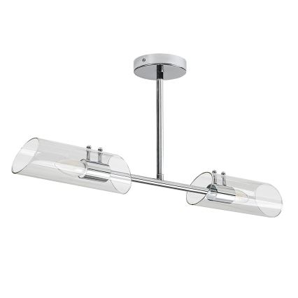 Rabalux - Badkamer hanglamp met vaste pendel 2xE14/12W/230V IP44 glanzend chroom