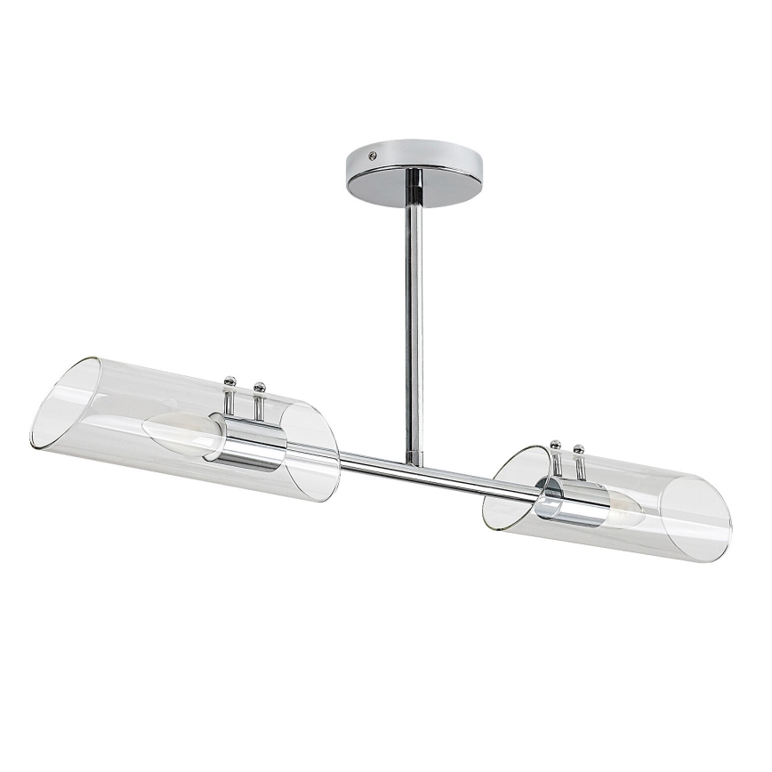 Rabalux - Badkamer hanglamp met vaste pendel 2xE14/12W/230V IP44 glanzend chroom
