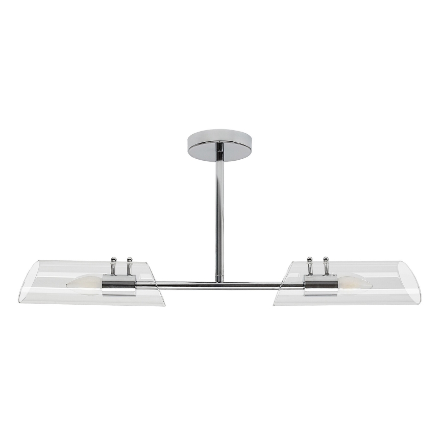 Rabalux - Badkamer hanglamp met vaste pendel 2xE14/12W/230V IP44 glanzend chroom