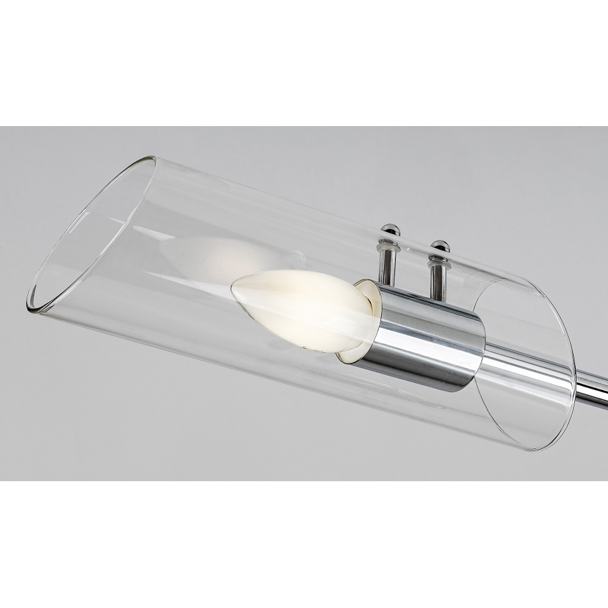 Rabalux - Badkamer hanglamp met vaste pendel 2xE14/12W/230V IP44 glanzend chroom