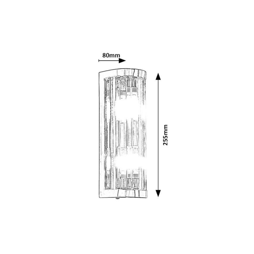 Rabalux - Badkamer wandlamp 2xG9/28W/230V IP44