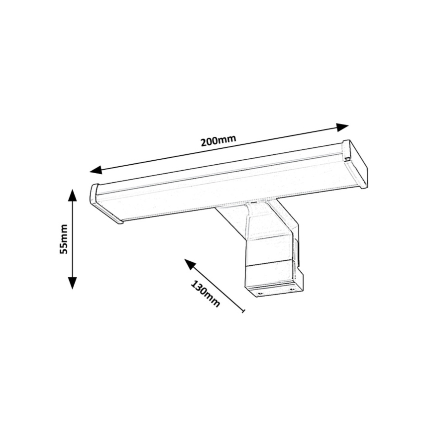 Rabalux - LED Badkamer spiegelverlichting LED/4W/230V IP44