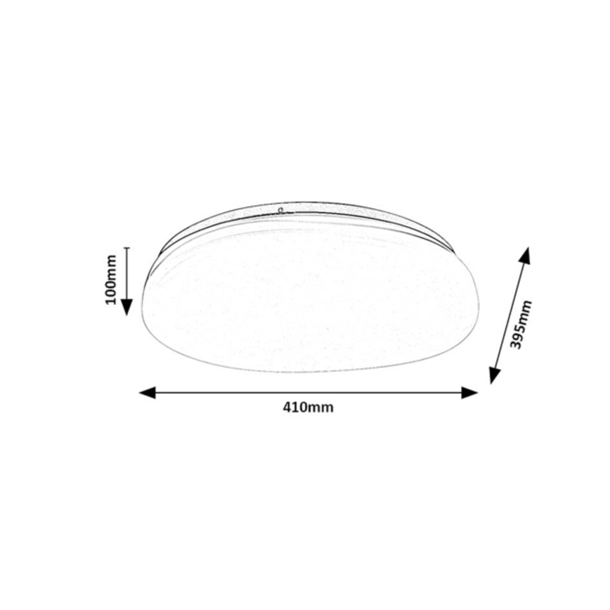 Rabalux - LED-plafondlamp voor de badkamer LED/24W/230V IP44 Ø 41 cm