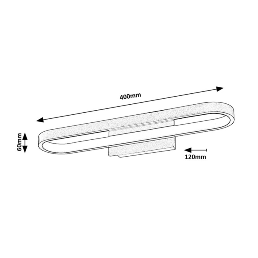 Rabalux - LED-spiegelverlichting voor de badkamer, 15W, 230V, IP44, 40 cm