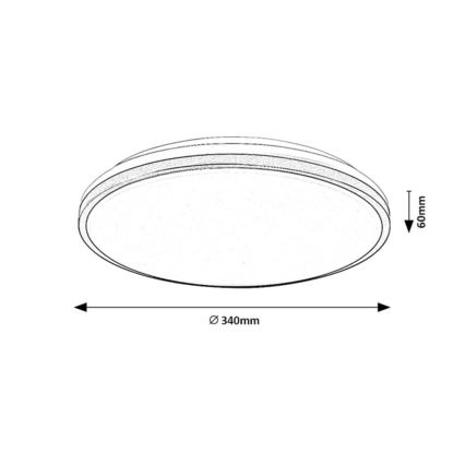Rabalux - LED plafondlamp voor badkamer LED/18W/230V IP44 Ø 34 cm