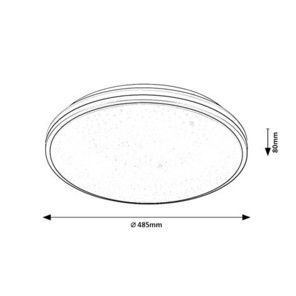 Rabalux - LED plafondlamp voor badkamer LED/40W/230V IP44 4000K Ø 48,5 cm