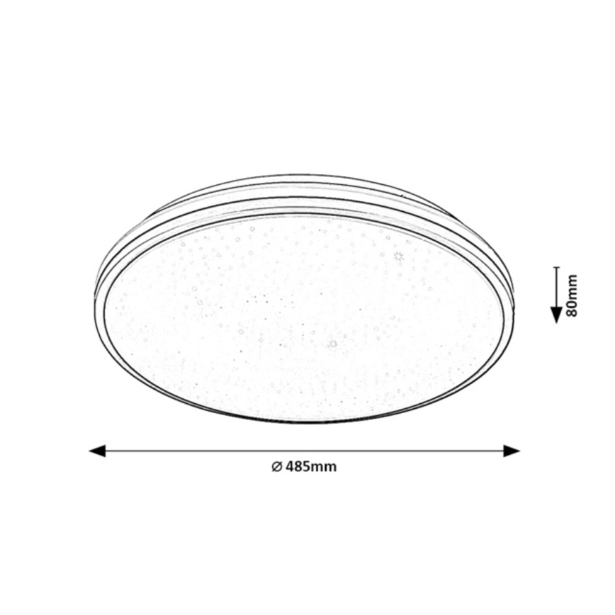 Rabalux - LED plafondlamp voor badkamer LED/40W/230V IP44 4000K Ø 48,5 cm