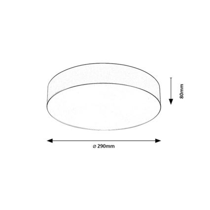 Rabalux - Buitenplafondlamp 2xE27/9W/230V Ø 29 cm IP43 zwart
