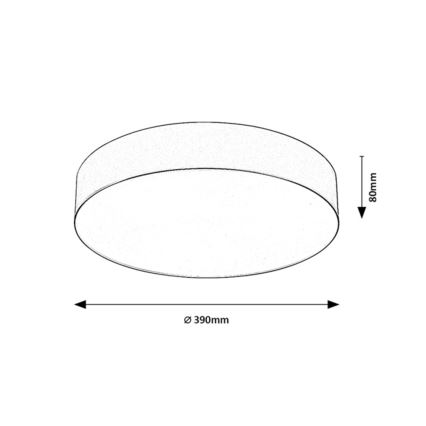 Rabalux - Plafondlamp voor buiten 3xE27/9W/230V Ø 39 cm IP43 zwart