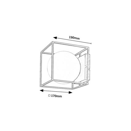 Rabalux - Buitenwandlamp 1xE14/15W/230V IP44 zwart