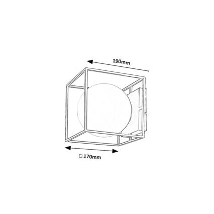 Rabalux - Buitenwandlamp 1xE14/15W/230V IP44, goudkleurig