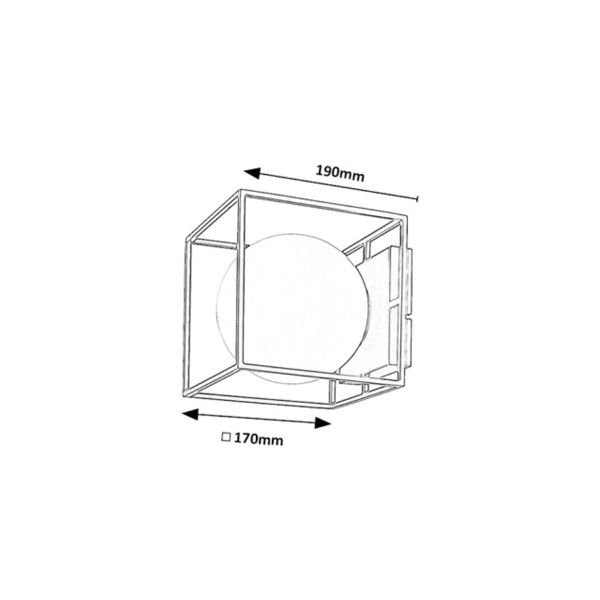 Rabalux - Buitenwandlamp 1xE14/15W/230V IP44, goudkleurig