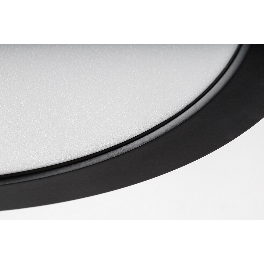 Rabalux - LED plafondlamp voor badkamer, 24W/230V, Ø 22 cm, IP44, zwart