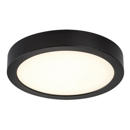 Rabalux - LED plafondlamp voor badkamer, 24W/230V, Ø 22 cm, IP44, zwart