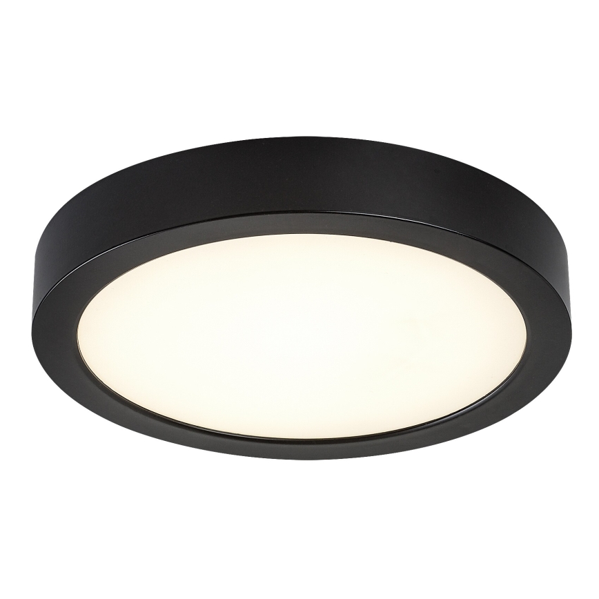 Rabalux - LED plafondlamp voor badkamer, 24W/230V, Ø 22 cm, IP44, zwart