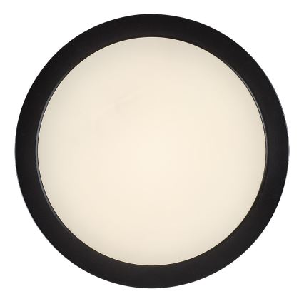 Rabalux - LED plafondlamp voor badkamer, 24W/230V, Ø 22 cm, IP44, zwart