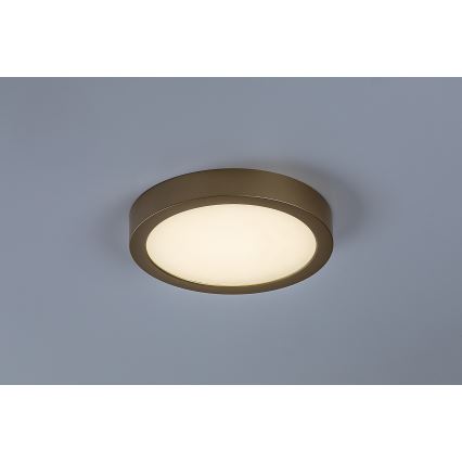 Rabalux - LED-plafondlamp voor badkamer 24W/230V Ø 22 cm IP44 goudkleurig