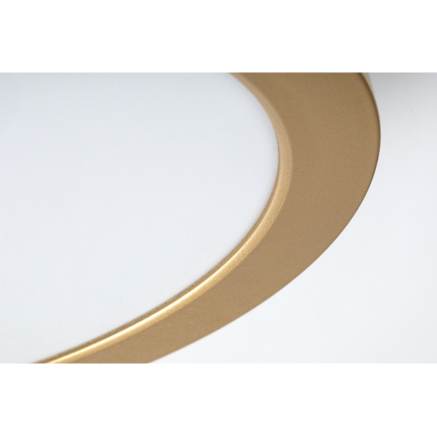 Rabalux - LED-plafondlamp voor badkamer 24W/230V Ø 22 cm IP44 goudkleurig