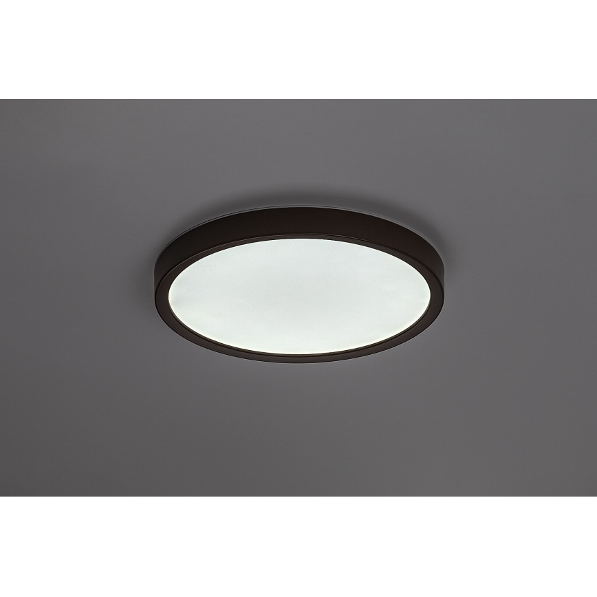 Rabalux - LED plafonnière voor badkamer LED/18W/230V 3000/4000/6000K Ø 29 cm IP44 bruin