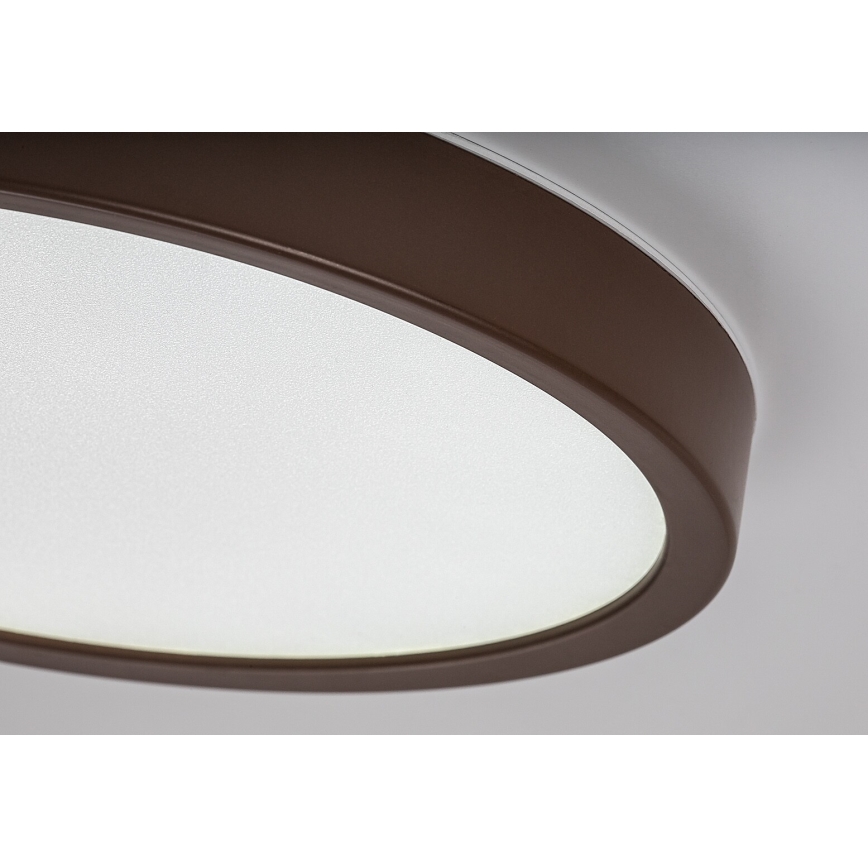 Rabalux - LED plafonnière voor badkamer LED/18W/230V 3000/4000/6000K Ø 29 cm IP44 bruin