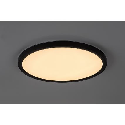 Rabalux - LED plafondlamp voor badkamer LED/24W/230V 3000/4000/6000K Ø 40 cm IP44 zwart
