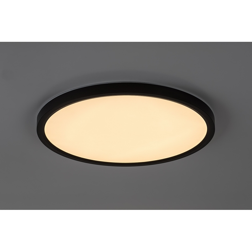Rabalux - LED plafondlamp voor badkamer LED/24W/230V 3000/4000/6000K Ø 40 cm IP44 zwart